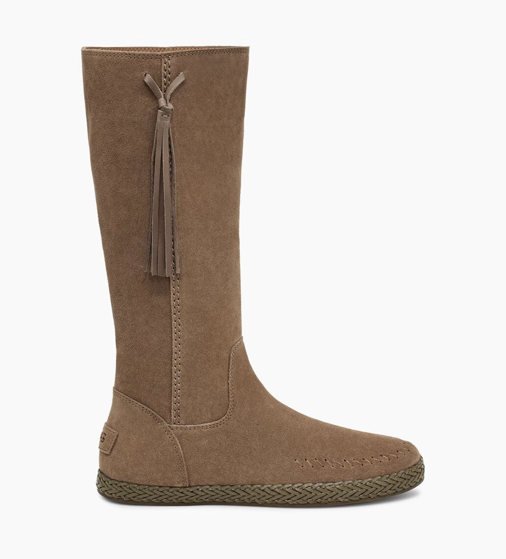 Ugg Tall Boot Womens - Ugg Kelleen Brown - 186DLUIWA